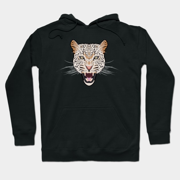 Leopard Face, Wild Animal Hoodie by ilhnklv